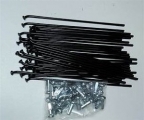 RAGGI Ø 3 X 195 NERI CON NIPPLESS